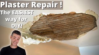 PLASTER REPAIR The fastest strongest easiest way [upl. by Gould]