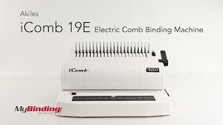 Akiles iComb 19E Electric Comb Binding Machine [upl. by Richardo]