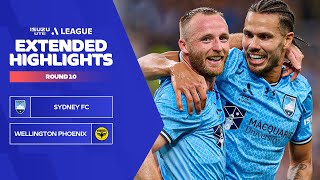 Sydney FC v Wellington Phoenix  Extended Highlights  Isuzu UTE ALeague 202324  Round 10 [upl. by Hardunn]