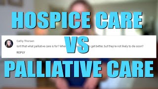 Differences between Hospice Care vs Palliative Care [upl. by Reivilo]