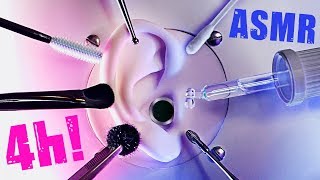 ASMR Ear to Ear Attention ONLY 4 Hour Trigger Compilation Intense Tingles No Talking [upl. by Stonwin]