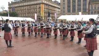 Piping Live  USAs Oran Mor Pipe Band show the Scots how to play [upl. by Lehcear]