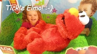 LOL ELMO  Lets tickle ELMO  Ticklish ELMO [upl. by Airdnna33]