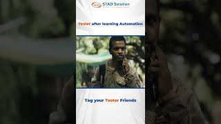 😮 🎬 Tester after Learning Automation Software Testing 🎬 😎  STAD Solution [upl. by Sugden324]