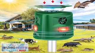 Solar Ultrasonic Animal Repeller360° Cat Repellent OutdoorSolar Outdoor Animal Repeller Review [upl. by Lepper486]