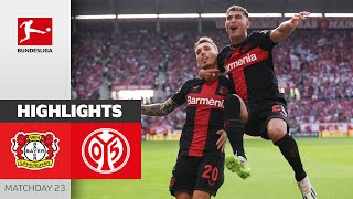 33 Matches Unbeaten  Leverkusen  1 FSV Mainz 05  Highlights  MD23 – Bundesliga 2324 [upl. by Noseimaj246]