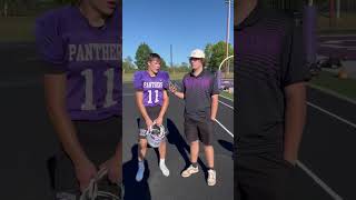 Bloomington South at Martinsville WR Miles McKay Postgame Interview [upl. by Ardnaek104]