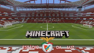 Estádio da Luz SL BENFICA no Minecraft não finalizado [upl. by Marvella]