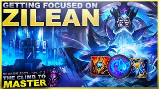 GETTING FOCUSED ON ZILEAN  Climb to Master  League of Legends [upl. by Nwahser684]