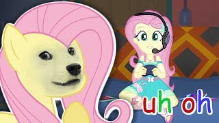 Reacting to FLUTTERSHY GAME STREAM  Fluttershee is canon [upl. by Chouest]