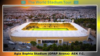 Agia Sophia Stadium OPAP Arena  AEK Athens FC  The World Stadium Tour [upl. by Mcclenaghan]