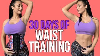 30 Day Waist Training Journey My Full Results wBefore and After Photos [upl. by Herzel]