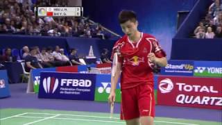 Yonex French Open 2016  Badminton SF M3MS  Hsu Jen Hao vs Shi Yuqi [upl. by Sanbo]