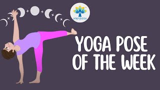 Yoga Pose of the Week  Half Moon Pose  Improve Flexibility amp Balance with Yoga  Yoga Guppy [upl. by Kolodgie841]