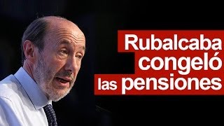 Rubalcaba votando congelación de pensiones y recorte a funcionarios [upl. by Ainotna]