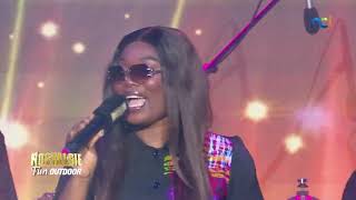 Roseline LAYO en LIVE sur Nostalgie Fun Outdoor 2024  Kinoué viral shorts [upl. by Soneson]