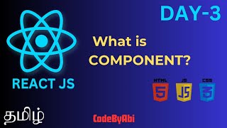 React JS Components in Tamil Day 3 Tutorial and Tips reactjs reactjstutorial react components [upl. by Yknarf]