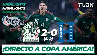 Resumen y goles  México 4202 Honduras  Concacaf Nations League  TUDN [upl. by Memory807]