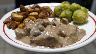 Smothered Venison Steak  OneMinute Recipe [upl. by Bahe560]