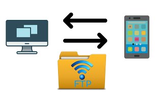 Wireless File Transfer between PC amp SmartPhone  WiFi Ftp Server [upl. by Aicelf]