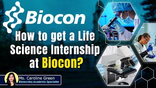 How To Get A Life Science  Biotech Internship at Biocon  Indias Largest Biopharma company [upl. by Shandee]