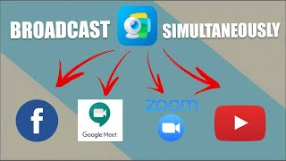 How to use ManyCam with Zoom Video Meetings Google Meet amp Facebook Room Simultaneously [upl. by Strep27]