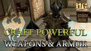 Skyrim Craft Powerful Weapons [upl. by Cordalia870]