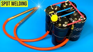 how to make spot welding machine  use capacitor banggood [upl. by Lyons325]