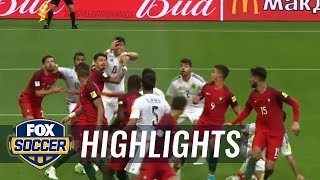 Moreno goal rescues a point for Mexico vs Portugal  2017 FIFA Confederations Cup Highlights [upl. by Ellennoj]