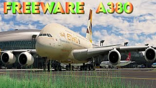 FREEWARE Airbus A380 Model MSFS FS2020 Download  4K [upl. by Alvira]