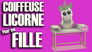 Coiffeuse Licorne pour ma Fille DIY  ⓇⒷ [upl. by Anitnas]