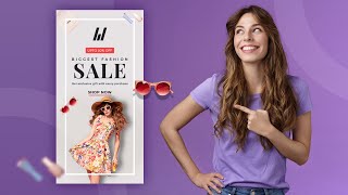 Create and export GIF animated banner ads in Photoshop  Photoshop Tutorials [upl. by Brigg605]