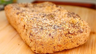 Haferflocken brot rezept für ein gesundes Frühstück 🍞🥖kein Mehl keine Eier keine Butter [upl. by Enelehs]