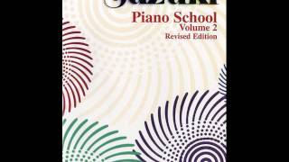 Suzuki Piano School Book 2  Musette from English Suite No 3 in g minor Gavotte II JS Bach [upl. by Deehsar]