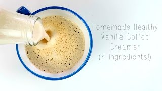 Homemade Healthy Vanilla Coffee Creamer [upl. by Mihalco]