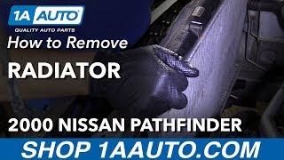 How to Replace Radiator 9600 Nissan Pathfinder [upl. by Arot610]