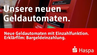 Bargeldeinzahlung  Hamburger Sparkasse  Neue Geldautomaten mit Einzahlfunktion [upl. by Eelarac793]