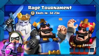 BEST DECK for RAGE TOURNAMENT  Clash Royale [upl. by Eustacia592]