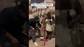 winemaker is harder than I thought Trying corking a bottle as an excursion at a winery sip [upl. by Fiedler912]