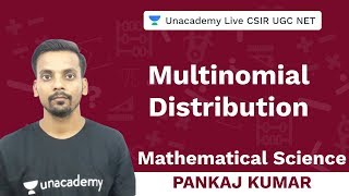 Multinomial distribution  Mathematical Science  Unacademy Live CSIR UGC NET  Pankaj Kumar [upl. by Manlove]