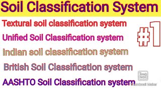 Soil Classification SystemMITTextural Soil ClassificationUSCSAASHTO Soil ClassificationTUPoU [upl. by Aihseyt]