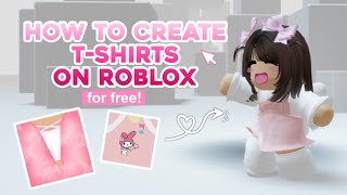 How to create a tshirt on Roblox for free🍡🌷 [upl. by Nwavahs]