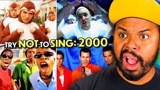 Adults Try Not To Sing Or Dance  Top Songs From 2000 Eminem Blink 182 Jay Z  React [upl. by Kabob]