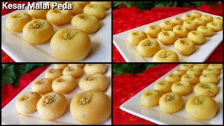 Ricotta Cheese Kesar Peda Recipe  Ricotta Cheese Dessert Recipe  Malai Peda  Poojas Kitchen [upl. by Evan]