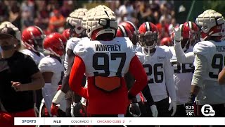 Browns rookie DT Perrion Winfrey held out of practice facing discipline [upl. by Lukas352]