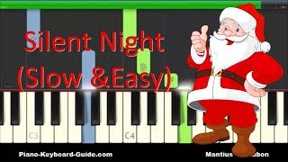 How To Play Silent Night  Easy Piano Tutorial [upl. by Alistair422]