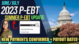 NEW 2023 PEBT UPDATE JUNEJULY MORE PAYMENTS CONFIRMED Summer PEBT 36 STATES Payout Dates [upl. by Haneehs]