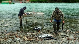 Combat fishing on Alaskas Kenai Peninsula [upl. by Cyndie]