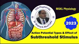 Types of Action Potential amp Effect of Subthreshold Stimulus 122023 by Dr Khaled A Abulfadle [upl. by Swee677]