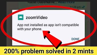 App not installed as app isnt compatible with your phone  App not compatible with your phone 2024 [upl. by Ainafets]